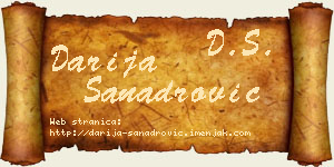 Darija Sanadrović vizit kartica